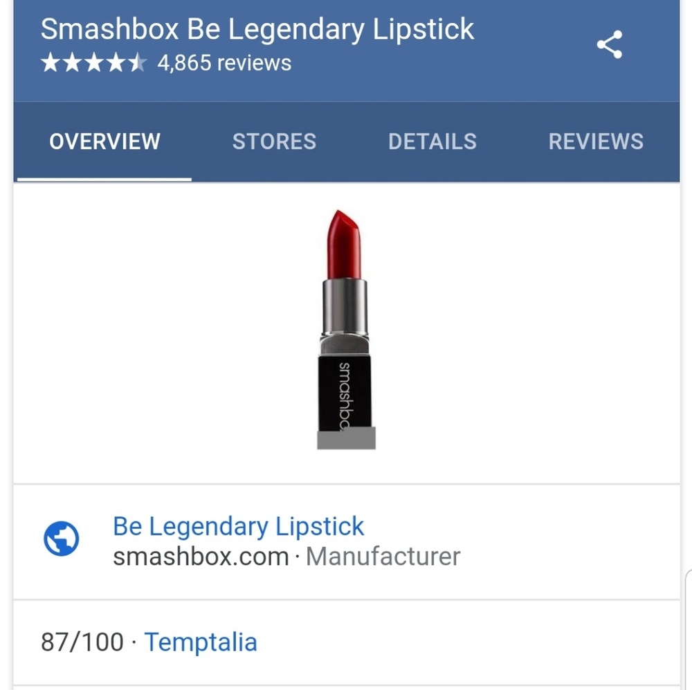Smashbox RED Lipstick